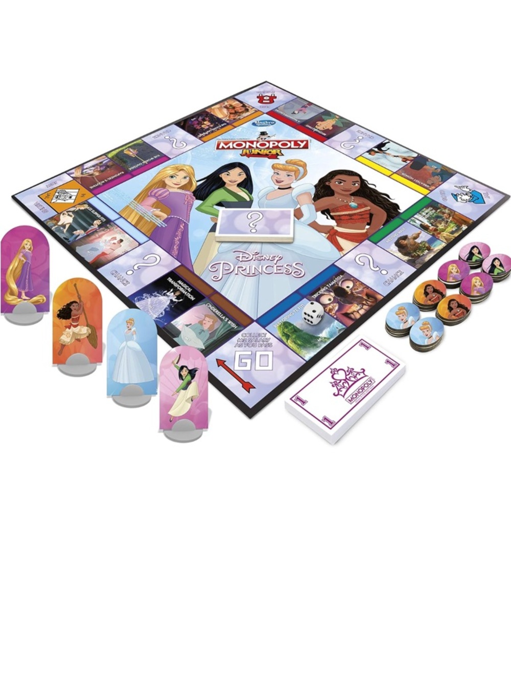 Monopoly Junior Disney Princess Edition Board Game - Picture 7 of 9